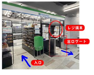 大阪市北区の病院内にある無人ファミリーマート